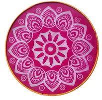 Ready to use Plastic Rangoli Stencils for Making Unique and Beautiful Rangoli Designs-Set of 6 Assorted Rangoli Stencils-Round Jali (Size:12 inches-Random Designs)-thumb2