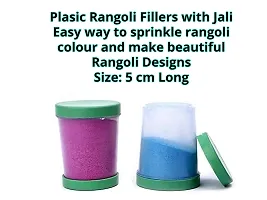 Artonezt Rangoli Making Tool Kit: 16 Rangoli Kolam Color Powder Pack + 1 Rangoli Roller + 2 Plastic Fillers + 1 Dropper +2 Rangoli Pen-thumb4