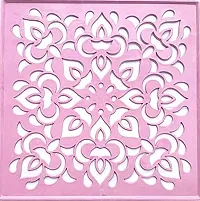 Generic Rangoli Plastic Stencils for Floor Decoration (12x12 inches in Size- Set of 4)-thumb3