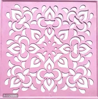 Generic Rangoli Plastic Stencils for Floor Decoration (12x12 inches in Size- Set of 4)-thumb4