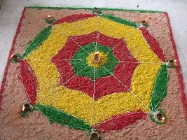 Generic Diwali Rangoli Color/Rangoli Powder Wooden Dust for Home Decor, Festive Celebrations, Rangoli Making, Diwali Decor- Pack of 10-40 gm Each Colour-thumb1