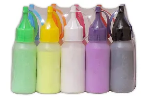 Artonezt Rangoli Tool kit: Pack of Rangoli Color Powder Bottles Kolam Rangoli Powder Bottles for Floor Rangoli Navratri Pongal Pooja Mandir Home Decor-thumb2