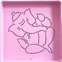 Ready to Use ABS Plastic Unique and Beautiful Rangoli Stencils (Assorted ) - Set of 12-thumb3