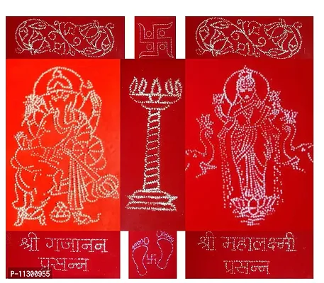 Artonezt Ready to Draw ABS Plastic Dotted Rangoli Making Stencils for Navratri Pongal Diwali Pooja Mandir Floor Decoration Set of 8 DIY Kolam Rangoli Stencils-thumb2