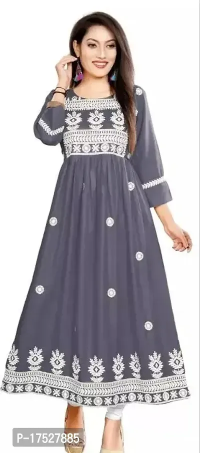 Stylish Rayon Kurta For Women-thumb0