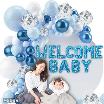 Krido New Born Baby Welcome Decorations Welcome Home Baby Decorations Newborn Homecoming Welcome Decorations Kit Set Pack of 63