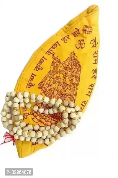 Tulsi Mala With Gomukhi Jap Bag for Japa Puja  Wearing, 108+1 Nos Original Tulasi Beads Mala for Men and Women