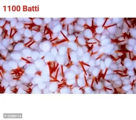 Phool Batti Red Batti Kesar Batti Round Phool Batti Handmade Cotton Wicks 1100 Pcs