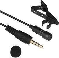 Noise Cancelling ,Clip Microphone For Youtube ,Collar Mike for Voice Collar Mic for Voice Recording  (Black)-thumb1