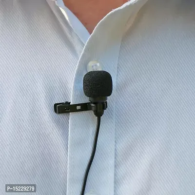 Collar Microphone with Easy Clip Perfect for Recording YouTube/Interview/Video Microphone-thumb3