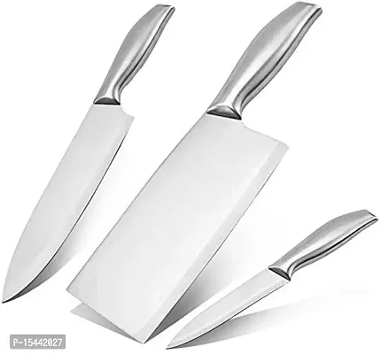 Stainless still knife set (set of 3)-thumb0
