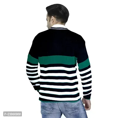 Mithitashu Mens Winter V Neck Full Sleeves Woolen Multicolor Sweater-thumb2