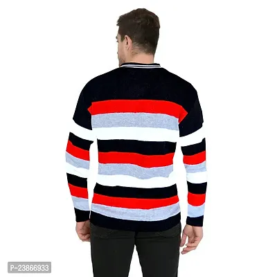Mithitashu Mens Winter V Neck Full Sleeves Woolen Multicolor Sweater-thumb2