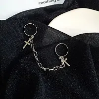 Joinet Silver Cross Punk Chain BTS Inspired Ring-thumb1