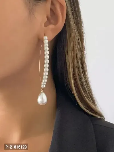 Stylish Fancy Designer Metal Crystal Drop Earrings For Women