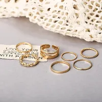 Elegant Ring Golden Set of 7-thumb3