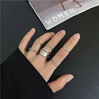 Silver Elegant Ring Set of 7-thumb2