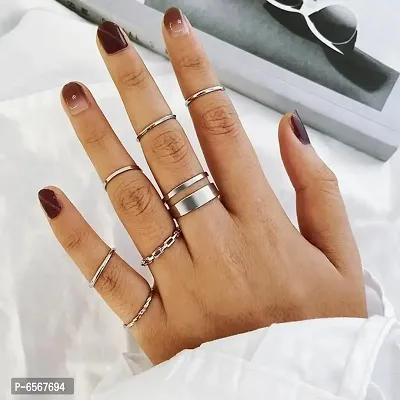 Silver Elegant Ring Set of 7-thumb4
