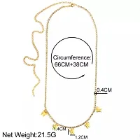 Butterfly Charm Rhinestone Adjustable Korean Waist Belly Chain Belt-thumb1