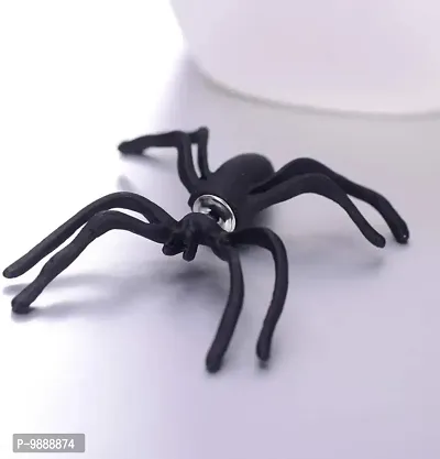 Spider Halloween Punk BTS style Single Pc Korean Earring-thumb3