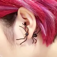 Spider Halloween Punk BTS style Single Pc Korean Earring-thumb3