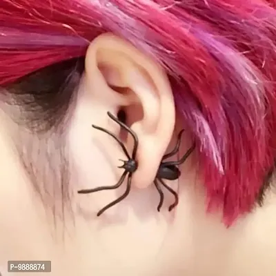 Spider Halloween Punk BTS style Single Pc Korean Earring-thumb4