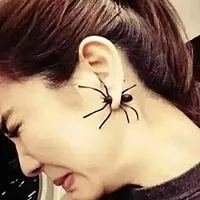 Spider Halloween Punk BTS style Single Pc Korean Earring-thumb4