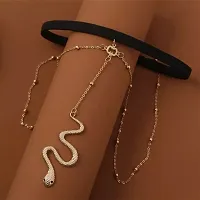 Pearl Snake Drop Golden Dotted Chain Korean Thigh Chain-thumb1