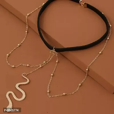 Pearl Snake Drop Golden Dotted Chain Korean Thigh Chain-thumb3