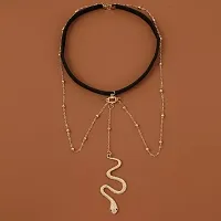Pearl Snake Drop Golden Dotted Chain Korean Thigh Chain-thumb3