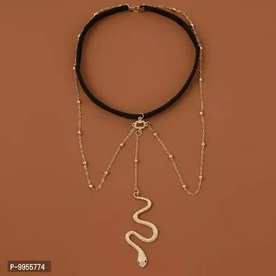 Pearl Snake Drop Golden Dotted Chain Korean Thigh Chain-thumb4