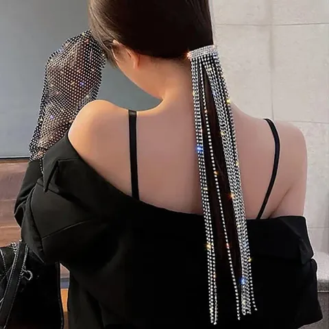 Rhinestone Full Tassel Korean Hair Clip Hair Accessories