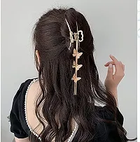 Butterfly Charm Tassel Golden Korean Hair Claw Hair Clip-thumb1