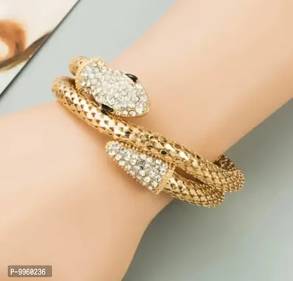 Animal Snake Rhinestone High Fashion Elastic Adjustable Korean Bracelet