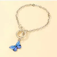 Dark Blue Cute Butterfly Korean Bracelet-thumb2