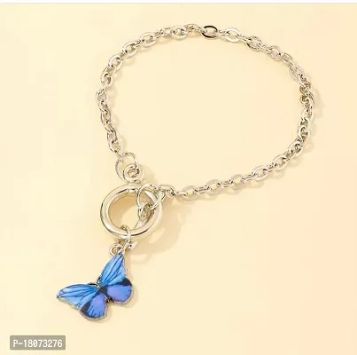 Dark Blue Cute Butterfly Korean Bracelet-thumb3