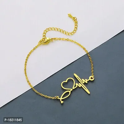 Fashions Heartbeat Minimal Cute Pendent Bracelet