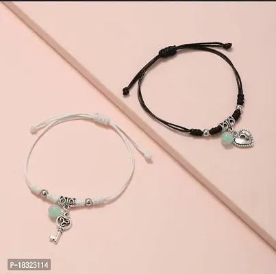 Fashions Radium Hearts Couple Best Friend Sister Korean Bracelet-thumb3