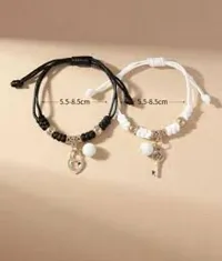 Fashions Radium Hearts Couple Best Friend Sister Korean Bracelet-thumb3