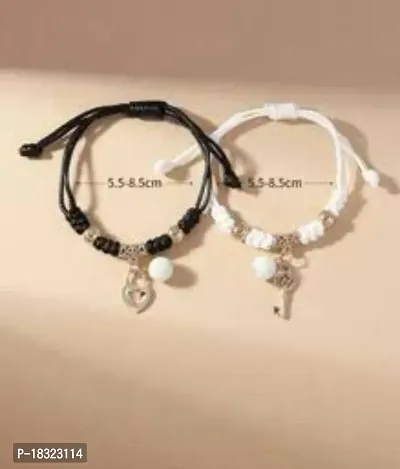 Fashions Radium Hearts Couple Best Friend Sister Korean Bracelet-thumb4