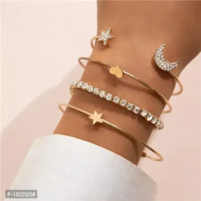 Fashions Heart Star Moon High Fashion Multilayered Korean Bracelet