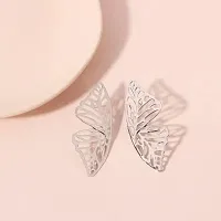 Web Wing Butterfly Golden Korean earrings Pair-thumb2