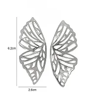 Web Wing Butterfly Golden Korean earrings Pair-thumb4