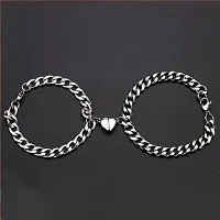 Yu Fashions Magnetic Couple Bracelets For Lover Men Women Love Chain Link Bangle Charm Bracelet-thumb1