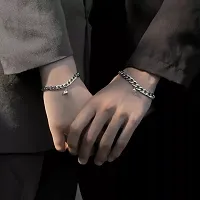 Yu Fashions Magnetic Couple Bracelets For Lover Men Women Love Chain Link Bangle Charm Bracelet-thumb3
