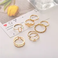 Yu Fashions Rectangular  Korean Ring Set of 8-thumb2