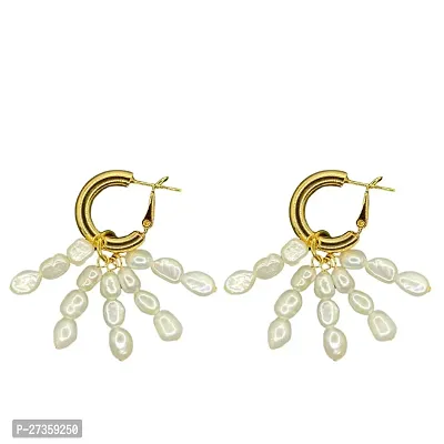 Yu Fashions Freshwater Pearl Drop tassel Korean earrings Pair