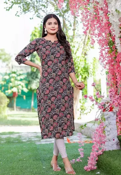 Fancy Rayon A-Line Kurti