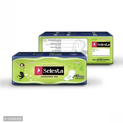 Selesta Antibacterial Sanitary Pads (Pack of 80) XXL
