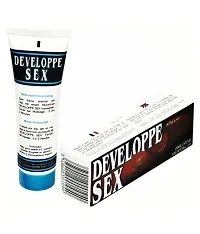 Developpe Original Sex Cream Gel For Men (Enlarging Penis) 50 ml Effective + 6.93 Inch Baile Black Multi African Dick Sleeve - Extension Extender Condom Unique Penis-thumb2